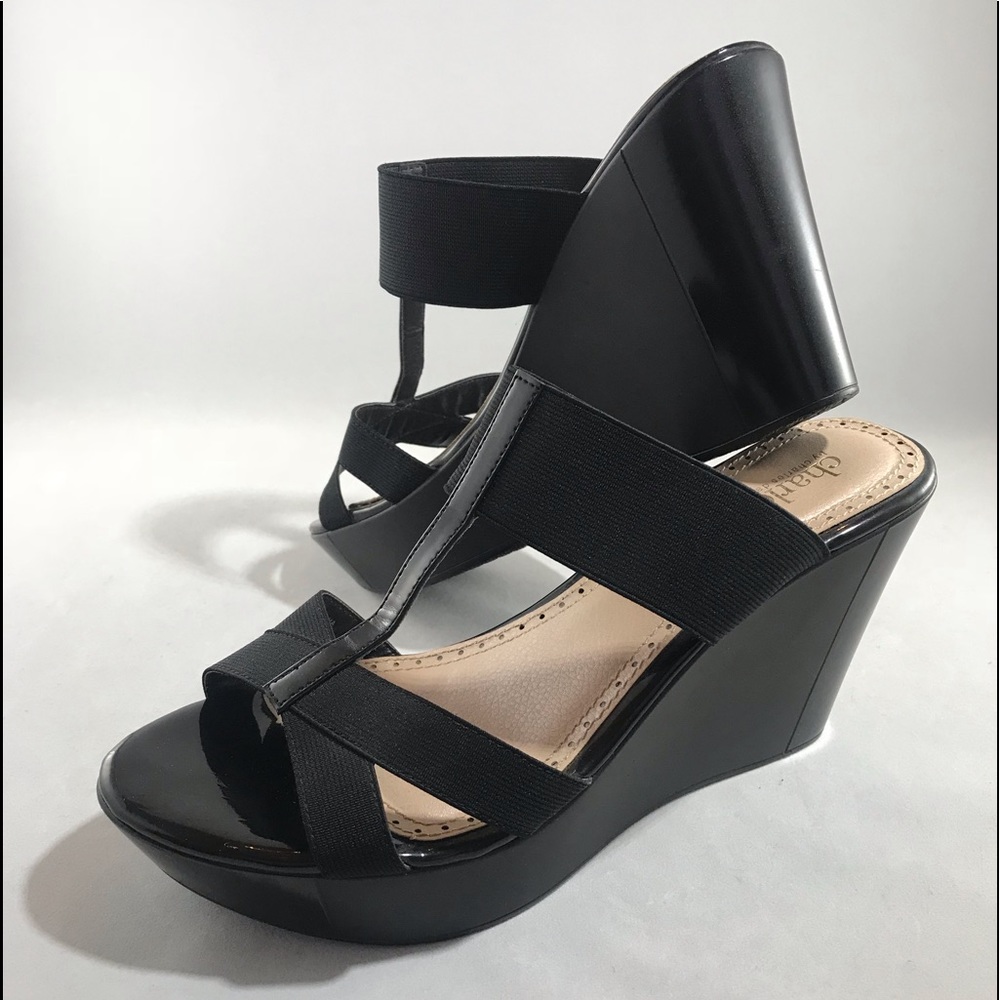 Charles by Charles David black Wedge Heel Shoes